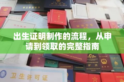 汝城出生证明制作的流程，从申请到领取的完整指南